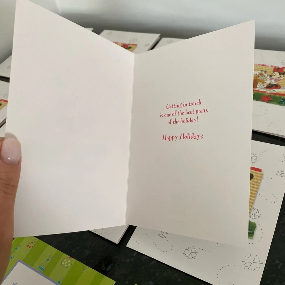 💎NEW💎 Disney Cards Lot Holiday Christmas Cards Lot of 11